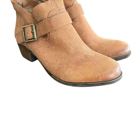 Lucky Brand Boomer Casual Ankle Boots Womens Size 5.5M EUR 35.5 Brown Leather - Picture 5 of 6
